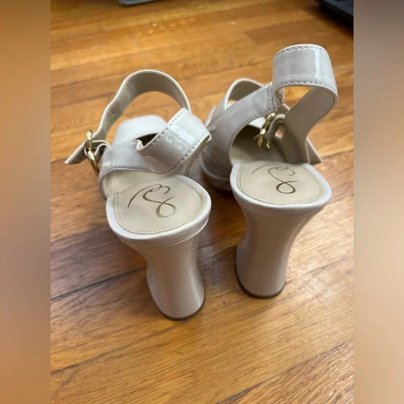 Sam Edelman Jildie Mary Jane Sling Back Heel in Linen size 8.5 - Picture 10 of 13